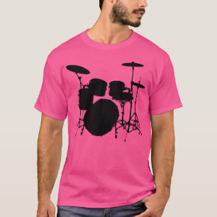 Drum Kit Design mit Cymbals Snare Drum Bass Drum D T-Shirt