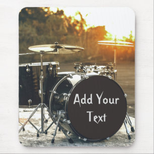 Drum Kit Drummer Rock personalisieren Mousepad