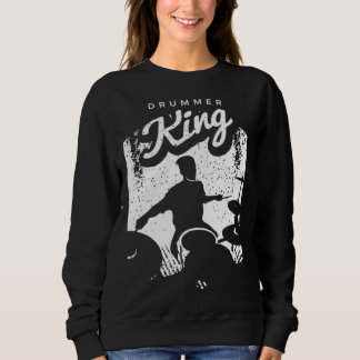 Drum Kit  for a Drummer with Percussion Instrument Sweatshirt
