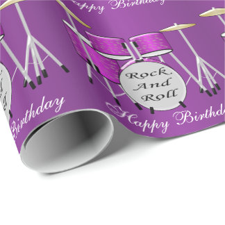 Drum Kit Geburtstag Geschenkpapier