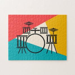 Drum Kit Tri Color - Türkis Coral Gold Puzzle