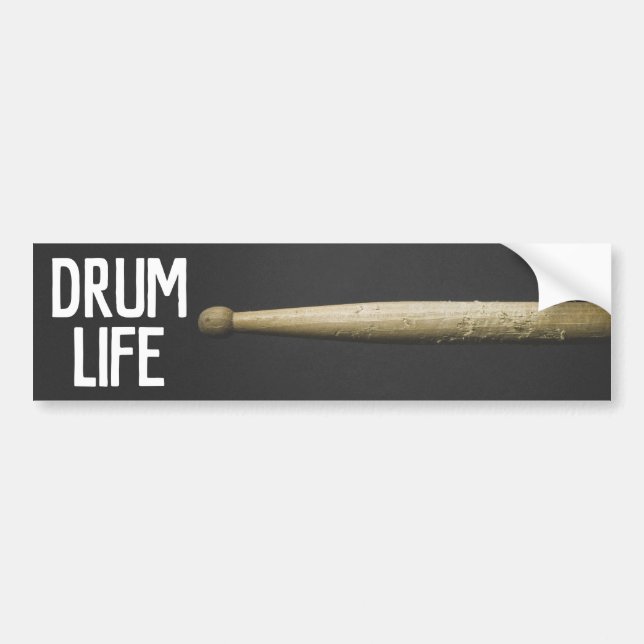 Drum Life Drumstick Percussionist Drummer Musiker Autoaufkleber (Vorne)