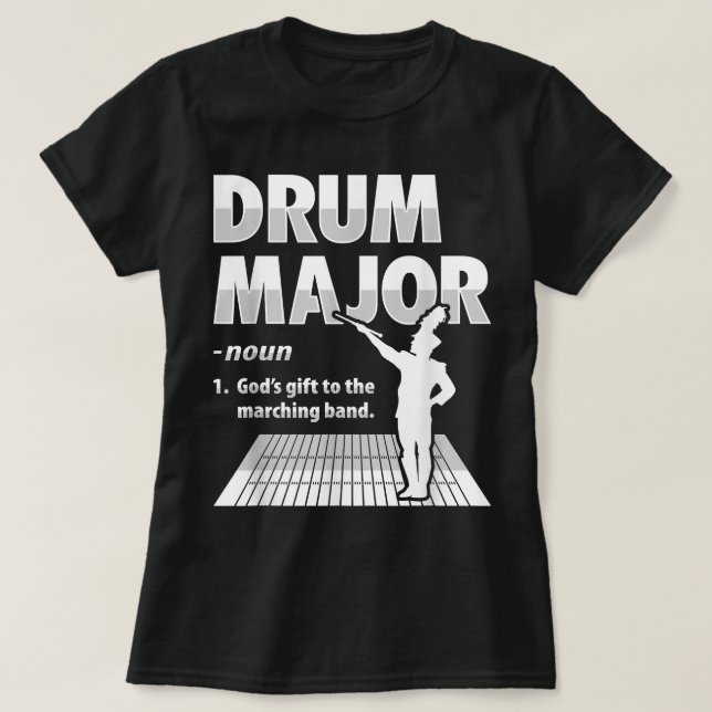 Drum Major Definition Design für einen Drum Major T-Shirt (Design vorne)