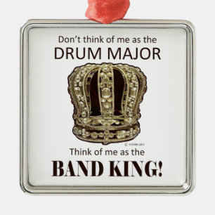 Drum Major King Ornament Aus Metall
