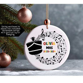 Drum Major Marching Band Weihnachtsdekoration Keramik Ornament