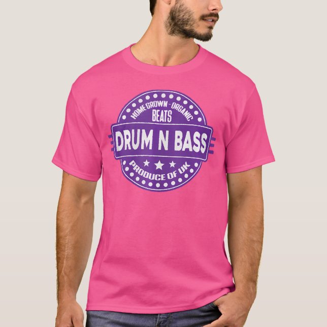 Drum n Bass Dnb Shirt Retro Drum and Bass (Vorderseite)