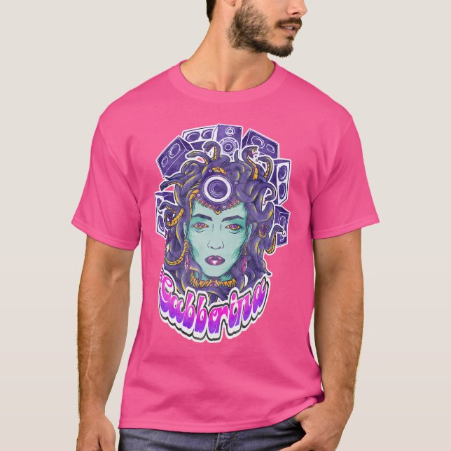 Drum N Bass Hardstyle Frenchcore Gabber Devil Goa T-Shirt (Vorderseite)
