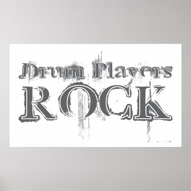Drum Players Rock Poster (Vorne)
