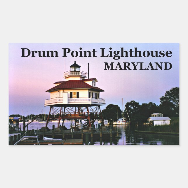Drum Point Lighthouse, Maryland Stickers (Vorderseite)