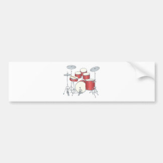 Drum Set Autoaufkleber