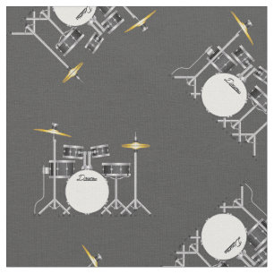 Drum Set Band Musical Musical Room Decke Gray Stoff