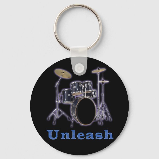 Drum Set Designs Schlüsselanhänger (Vorderseite)