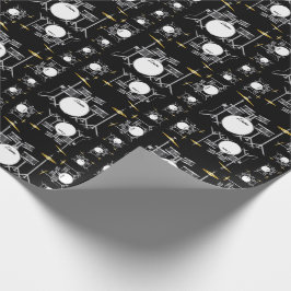 Drum Set Drummer Band Lehrer Musiker Geschenkpapier