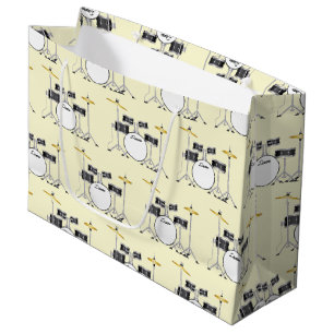 Drum Set Drummer Band Lehrer Musiker Große Geschenktüte