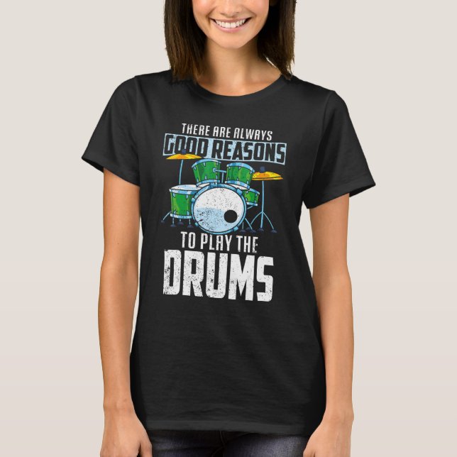 Drum Set Drummer Drums Player Schlagzeug Music Dr. T-Shirt (Vorderseite)