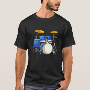 Drum Set Drums Rock Music Drummer T-Shirt