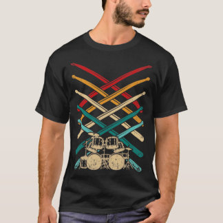 Drum Set Drumsticks Schlagzeug Drums T-Shirt