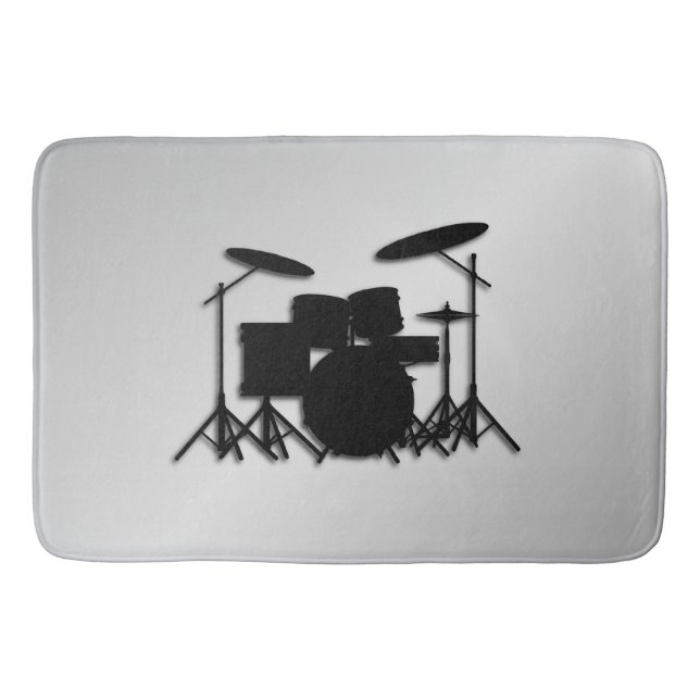 Drum Set Music Design Badematte (Vorderseite)