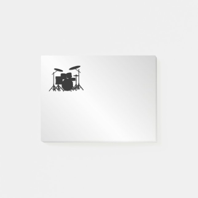 Drum Set Music Design Post-it Klebezettel (Vorderseite)