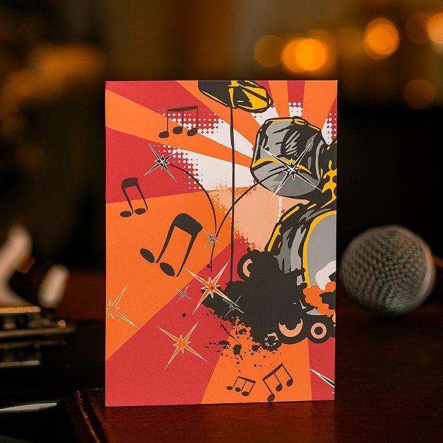 Drum Set Music Einladung (Von Creator hochgeladen)