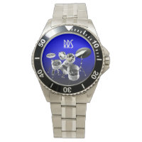 Drum Set Personalisiert Monogram Gift Watch
