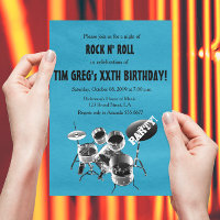 Drum Set Rock n'Roll Rocker Geburtstagsparty