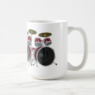 Drum Set (rot) - Doppel Kick - Kaffee Tasse
