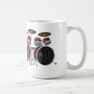 Drum Set (rot) - Doppel Kick - Kaffee Tasse
