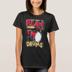 Drum Set Schlagzeug Music Drummer Musician Drums T-Shirt