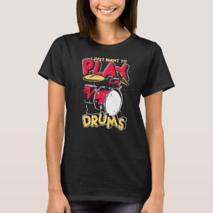 Drum Set Schlagzeug Music Drummer Musician Drums T-Shirt