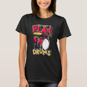 Drum Set Schlagzeug Music Drummer Musician Drums T-Shirt