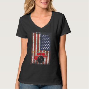 Drum Set USA Flag 4. Juli Patriotic D. T-Shirt
