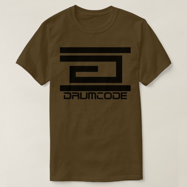 Drumcode Schwarze Vesion T-Shirt (Design vorne)