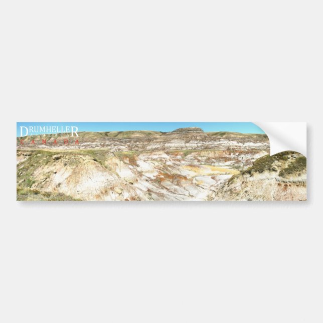 Drumheller Alberta Kanada Landschaftsaufkleber Autoaufkleber (Vorne)