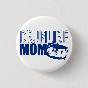 Drumline Mama Blue Button