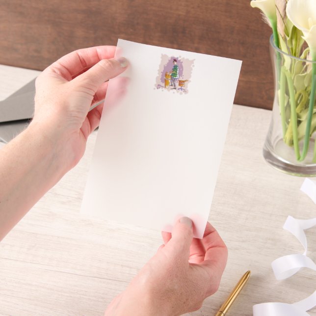 Drummer 1 white vellum papers (Handgehalten)