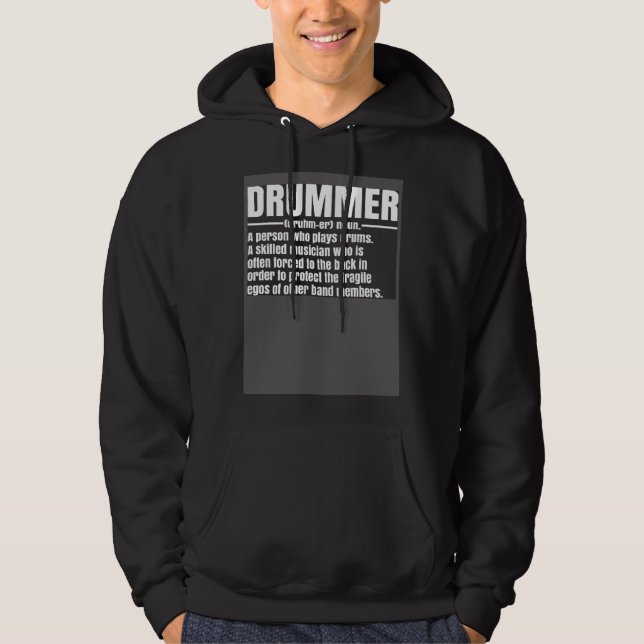 Drummer a Person Who Plays Drums Drummer Hoodie (Vorderseite)