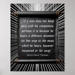 Drummer Angebot Thoreau Serie 1 Poster