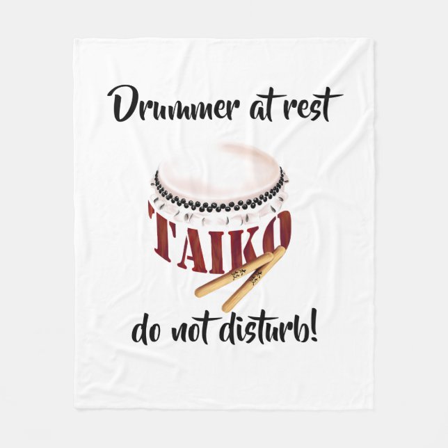 Drummer at rest do not disturb! fleecedecke (Vorderseite)