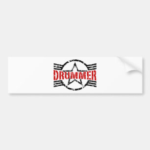 Drummer Autoaufkleber
