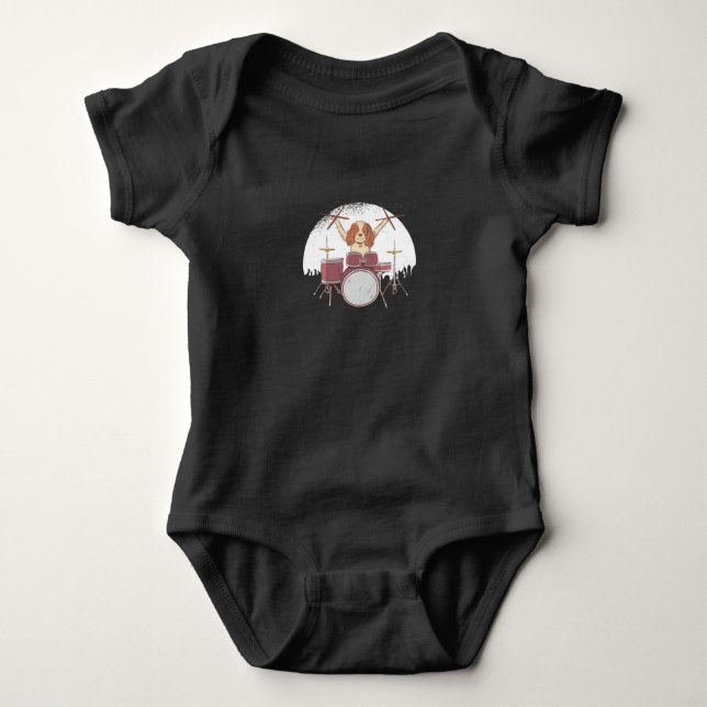 Drummer Baby Strampler (Vorderseite)