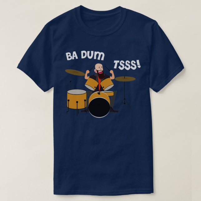 Drummer Badumtss Classic TShirt (Design vorne)