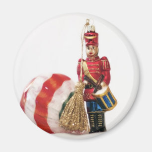Drummer Boy and Christmas Ball Magnet