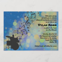 Drummer Boy Bar Mitzvah Einladung