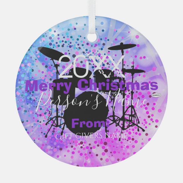 Drummer Christmas Ornament HAMbWG (Vorderseite)