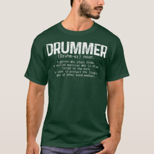 Drummer Definition Trommeln Funny Drummer Pu T-Shirt