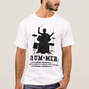 Drummer Definition - Trommeln T-Shirt