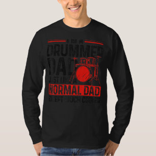 Drummer Drum Set Vater Vater Daddy Vintag bin ich  T-Shirt