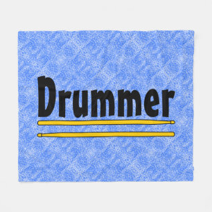 Drummer Drum Sticks Fleecedecke