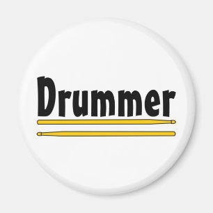 Drummer Drum Sticks Magnet